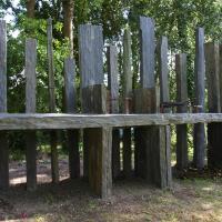 barbecue en piquets d'ardoise